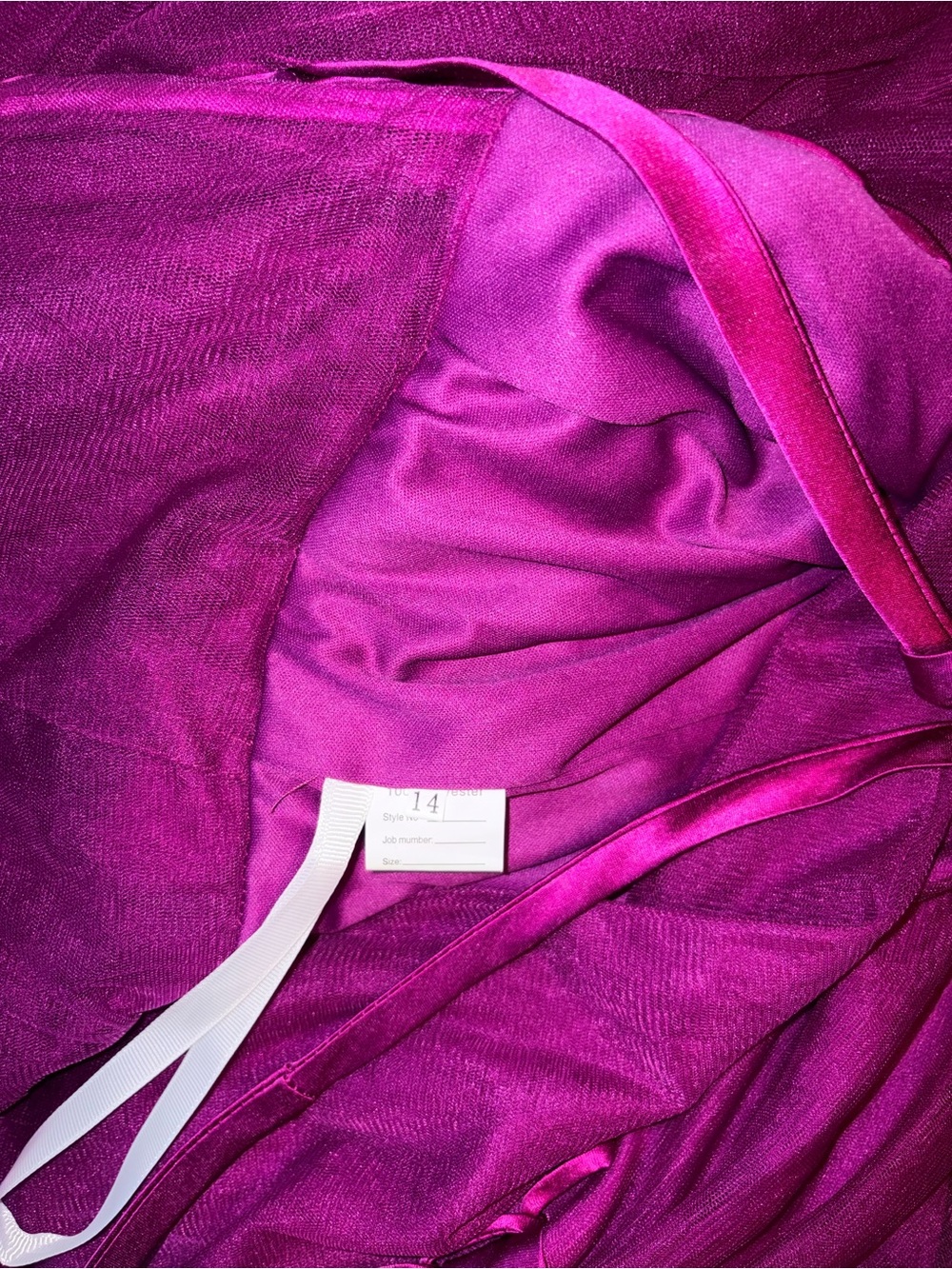 Gorgeous Purple Mesh Corset Gown - Picture 6 of 6
